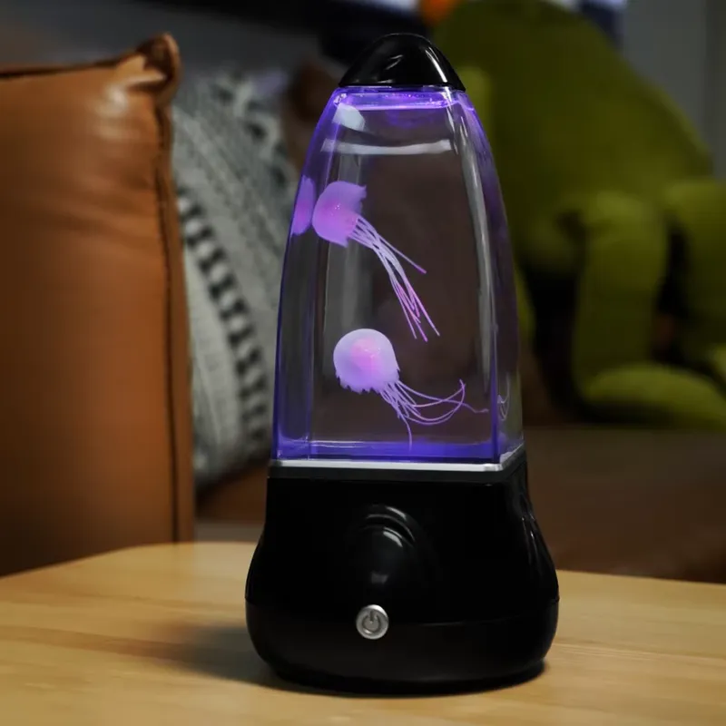 LED クラゲ ラバランプ 色が変わるナイトライト 子供の寝 - Lava Lamp Desktop のレビューと価格