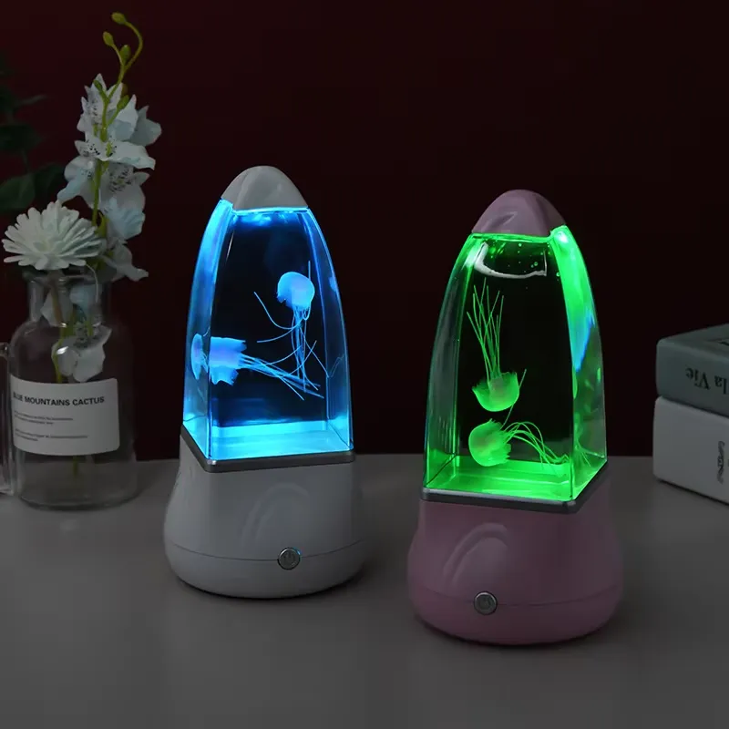 LED クラゲ ラバランプ 色が変わるナイトライト 子供の寝 - Lava Lamp Desktop のレビューと価格