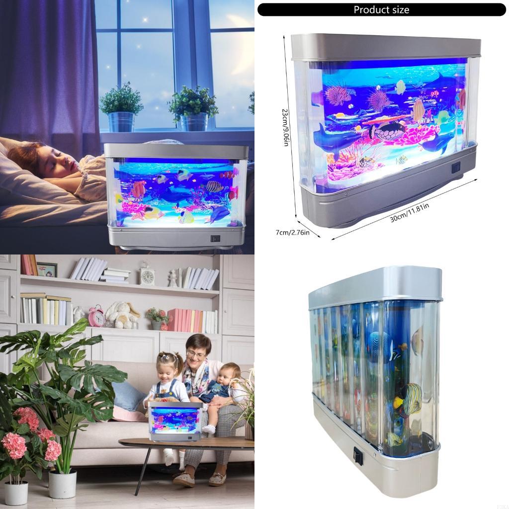 安全な LED 水槽形状ナイトライト USB ナイトランプ家 - Lighting Decor For Diwali のレビューと価格