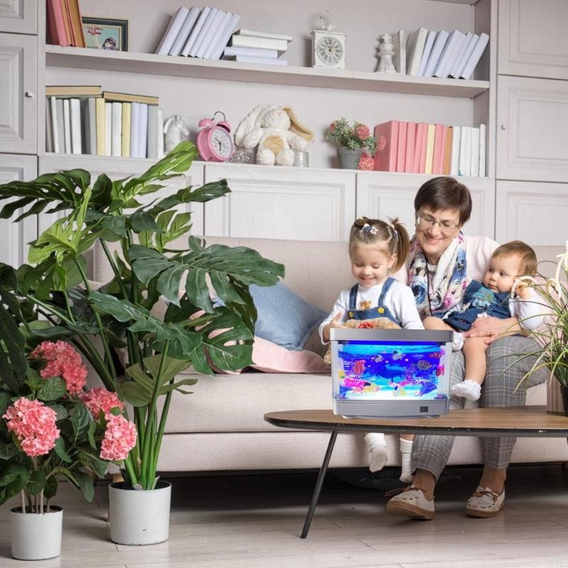 安全な LED 水槽形状ナイトライト USB ナイトランプ家 - Lighting Decor For Diwali のレビューと価格