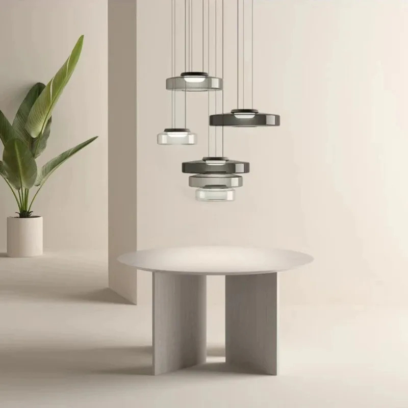 イタリア色ガラスペンダントライトミニマリズム家の装飾リビング - Lighting Decorative のレビューと価格