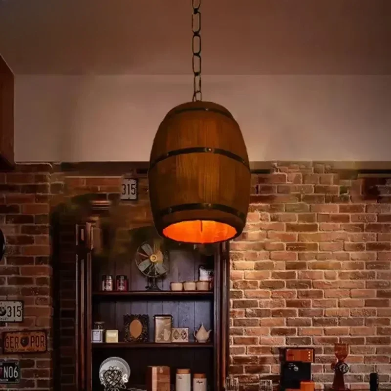 素朴なランプヴィンテージシャンデリア木製ペンダントライトワイ - Lighting Decor For Room のレビューと価格