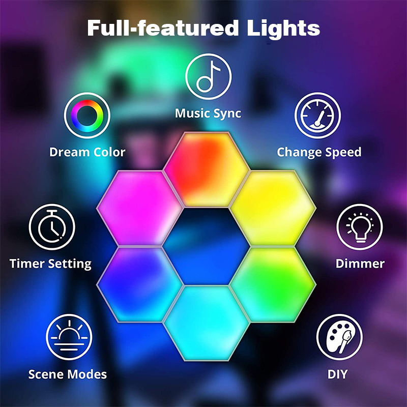 TuyaスマートRGB量子ライトDIY装飾LEDウォールラン - Lighting Decor For Diwali のレビューと価格