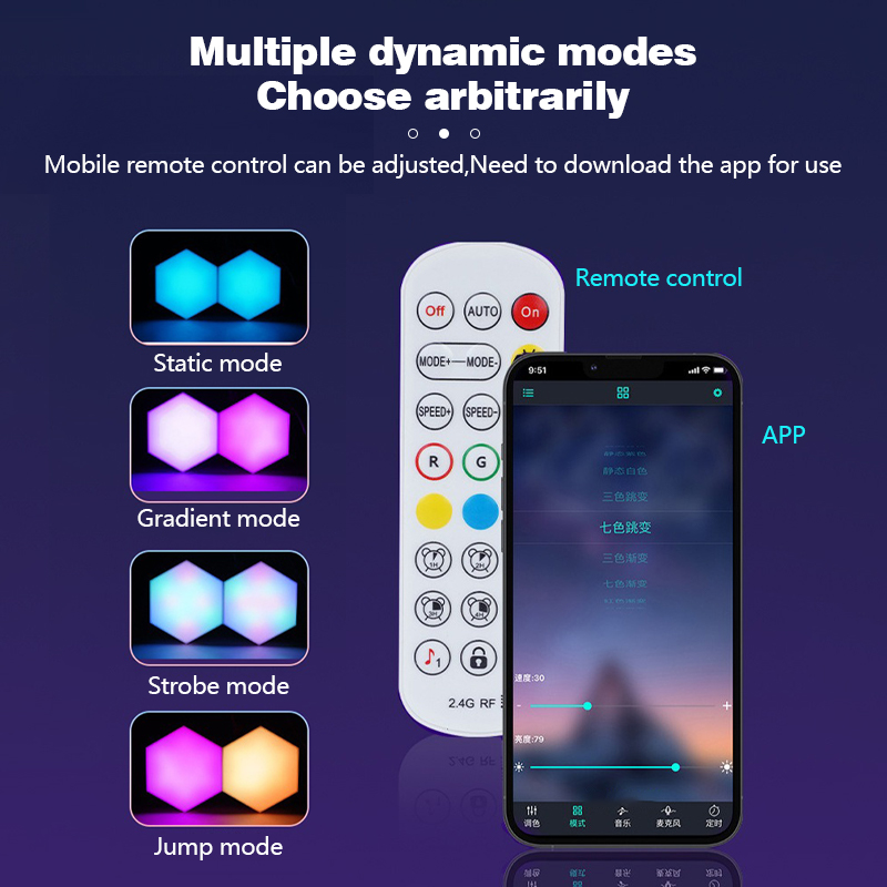 TuyaスマートRGB量子ライトDIY装飾LEDウォールラン - Lighting Decor For Diwali のレビューと価格
