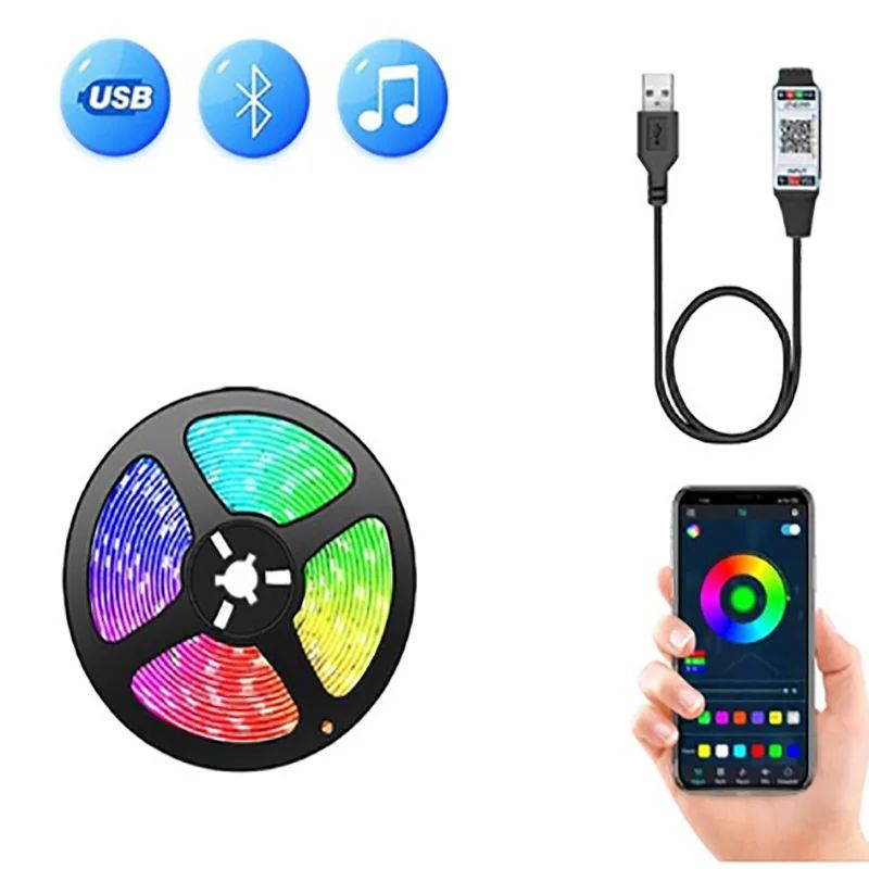 RGB Led ストリップライト Bluetooth アプリ - Lighting Decor For Diwali のレビューと価格